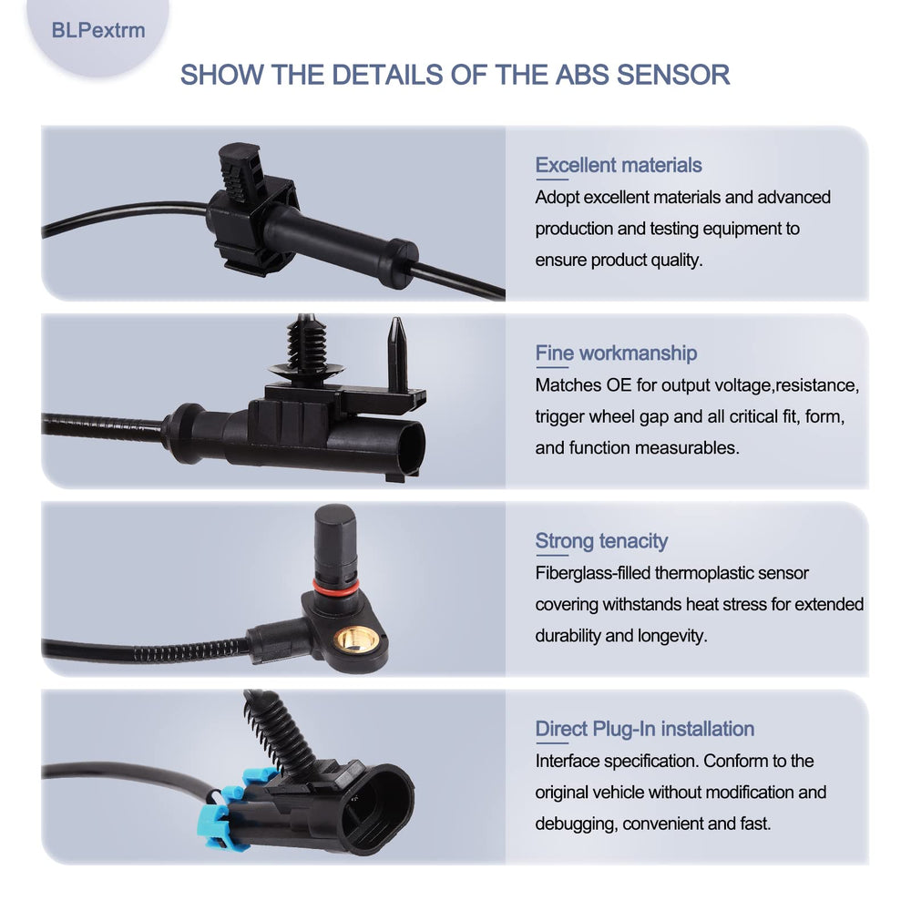BLPextrm ABS wheel speed sensor rear right close-up for stable braking data.