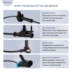 BLPextrm ABS wheel speed sensor rear right close-up for stable braking data.