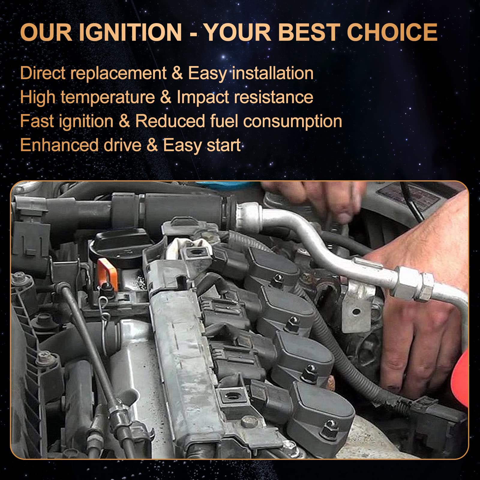 BLPextrm ignition coil installation hand demonstrates clear steps for a hassle-free upgrade