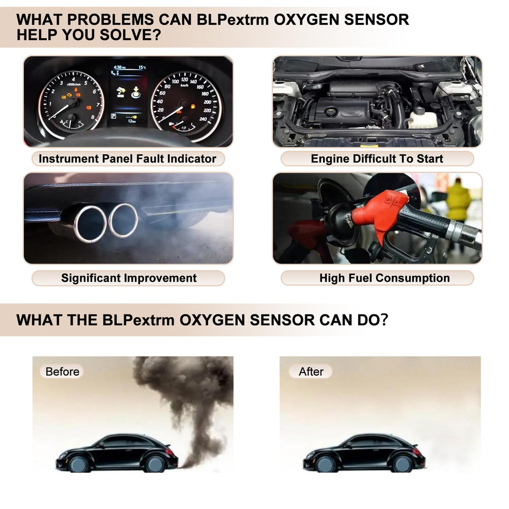 BLPextrm oxygen sensor plug and connector view—secure, straightforward replacement.