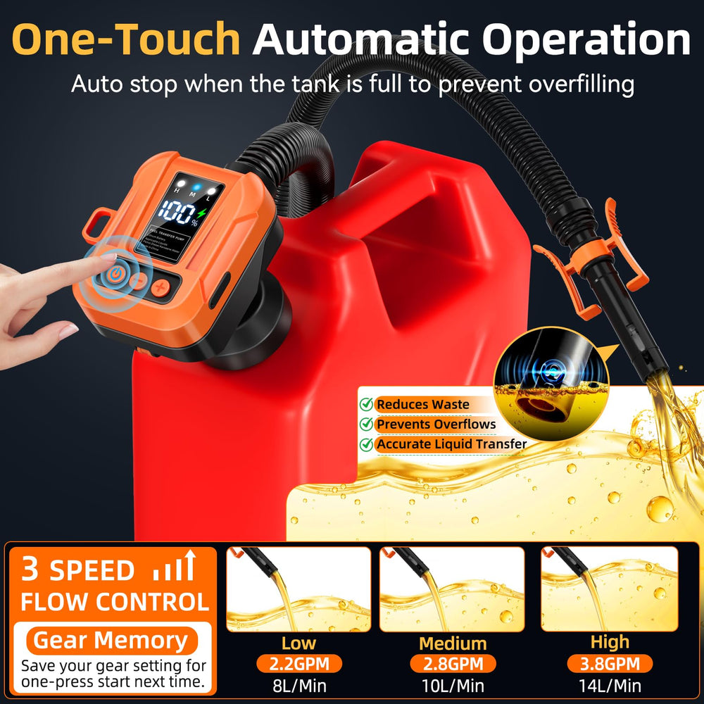 BLPUWK auto-stop sensor ensures precise shutoff during refueling.