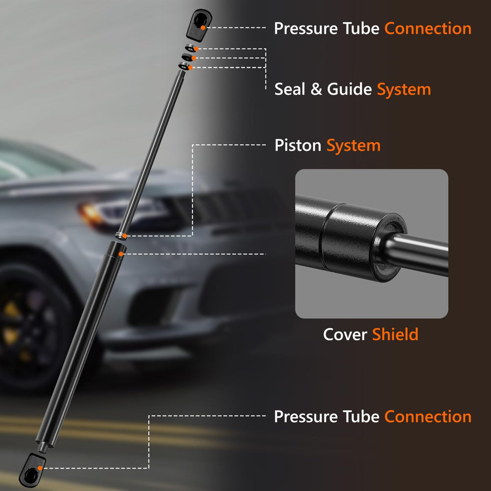 Blshwez hood struts for Dodge Durango front, reliable hood lift for maintenance.