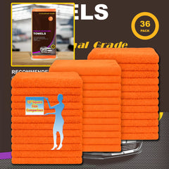 Blue Horizon car-detailing towel in orange for scratch-free polishing