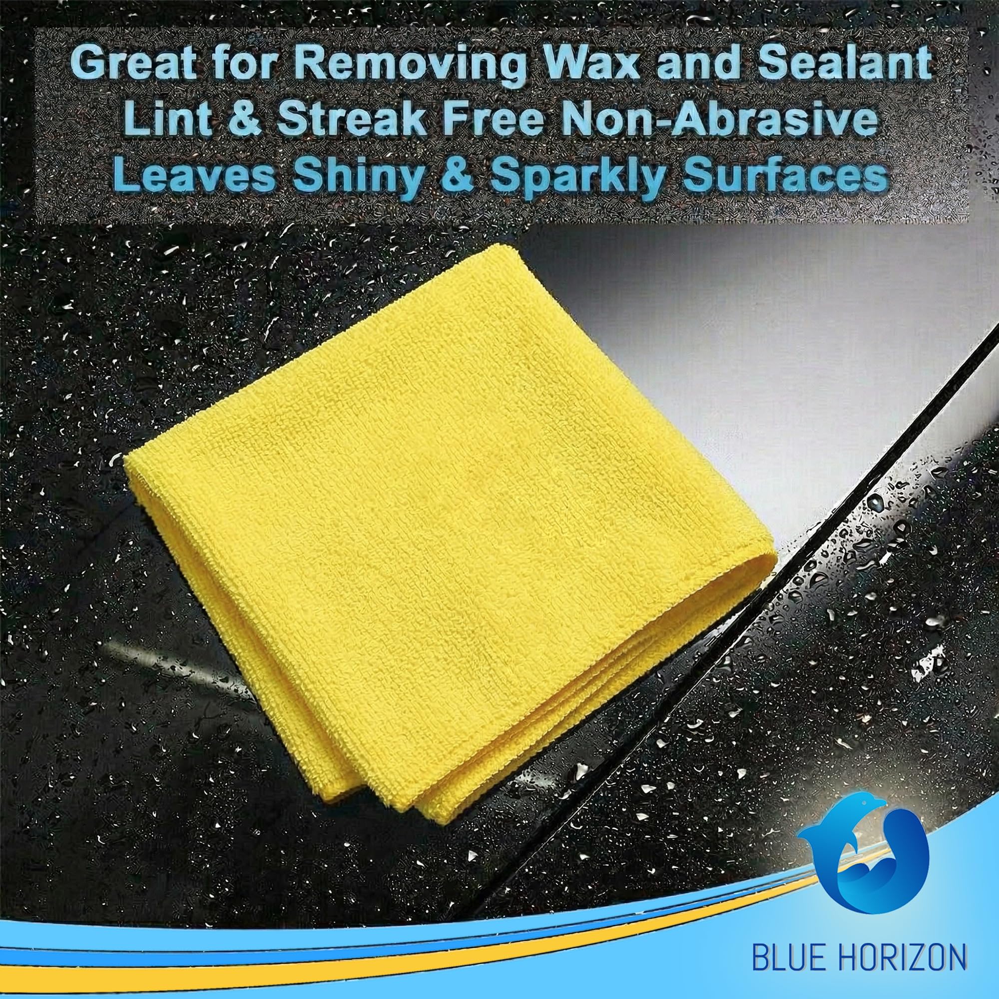 Blue Horizon streak-free wipes deliver a gleaming finish on glass and mirrors.