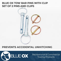 Blue Ox BX88219 pin with spring action for easy insertion and removal