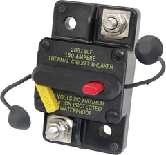 Blue Sea Systems 7189-285 front view: surface-mount thermal circuit breaker for 48V DC marine systems.