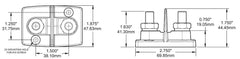 Blue Sea Systems PowerPost dual connector demonstrates secure high current terminal setup