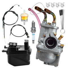 BlueStars PW50 carburetor kit front view shows a durable aluminum body.