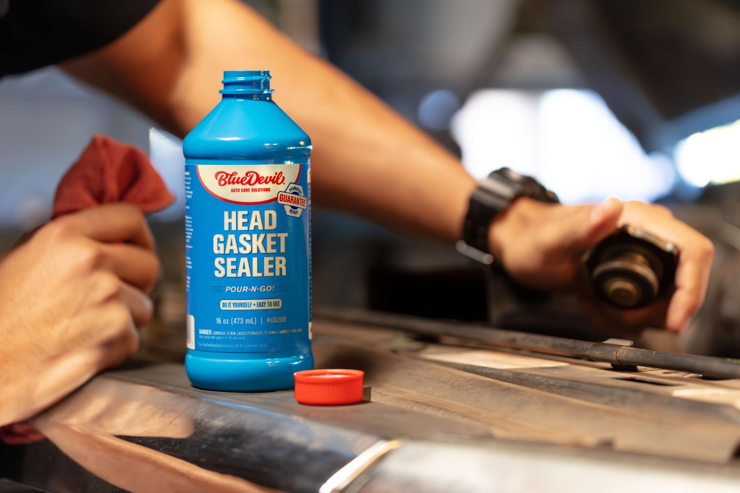 BlueDevil safe-to-use formula with no solids in engine system