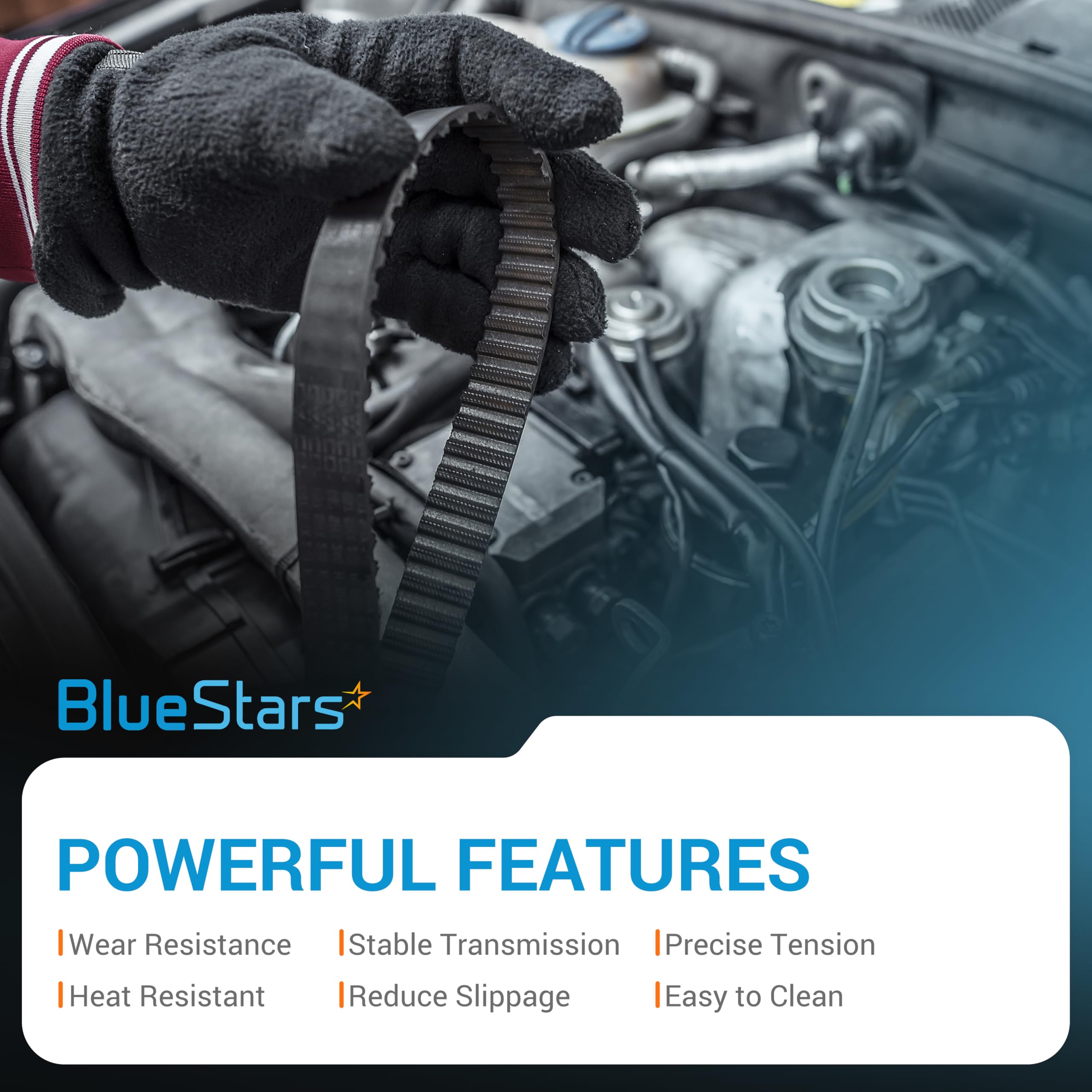 BlueStars belt durability from multi-layer EPDM, aramid, and reinforced rubber