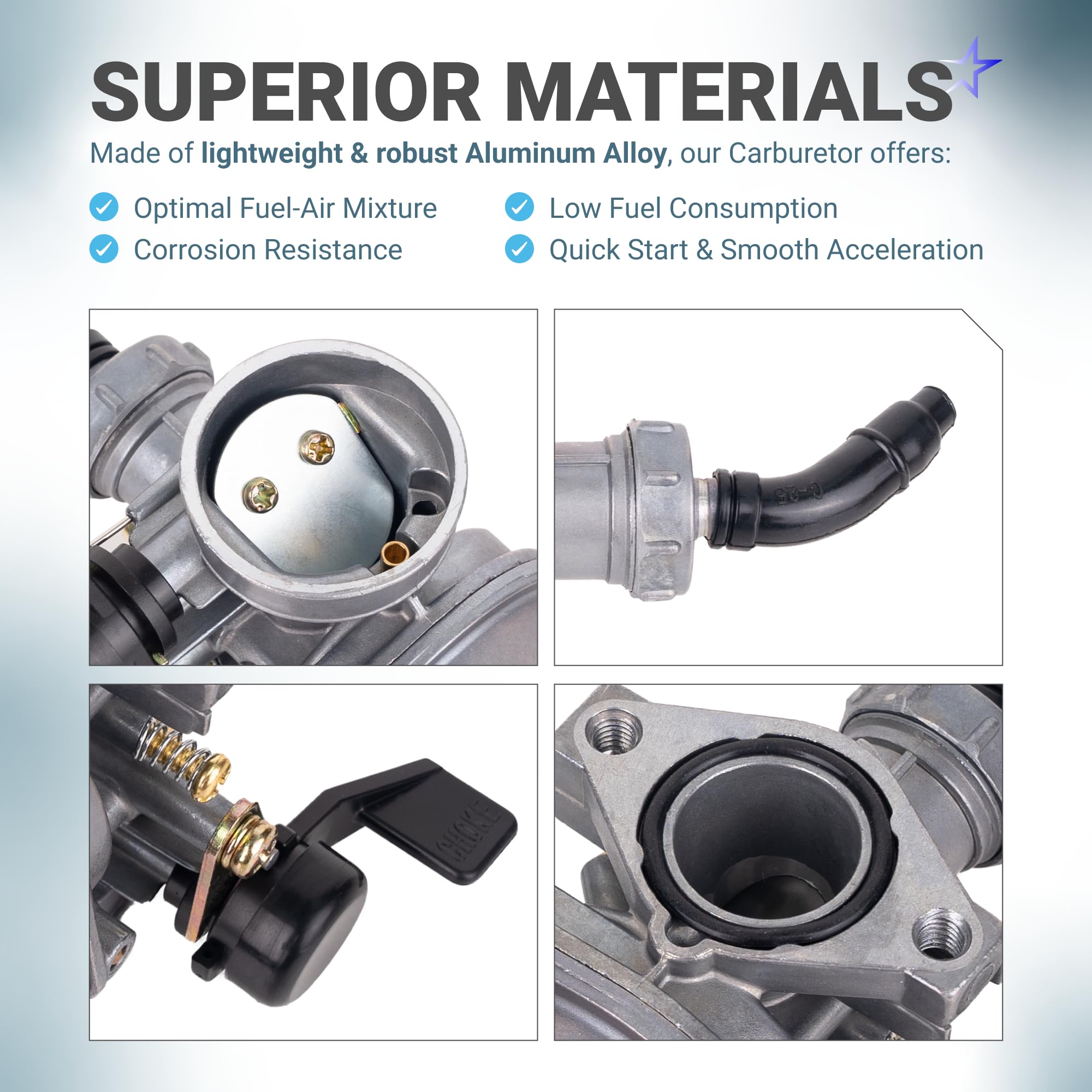 BlueStars two fuel filters included help keep fuel clean