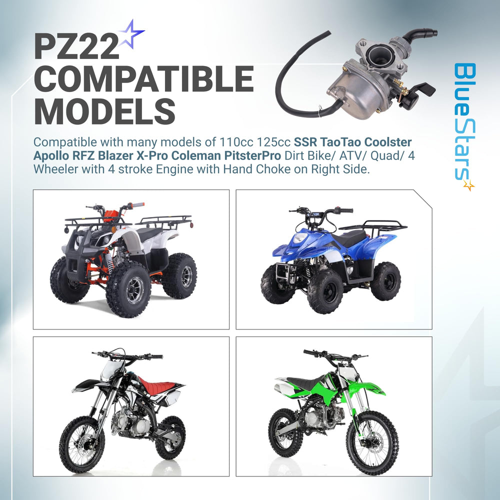 BlueStars fuel line included ensures steady fuel delivery during rides
