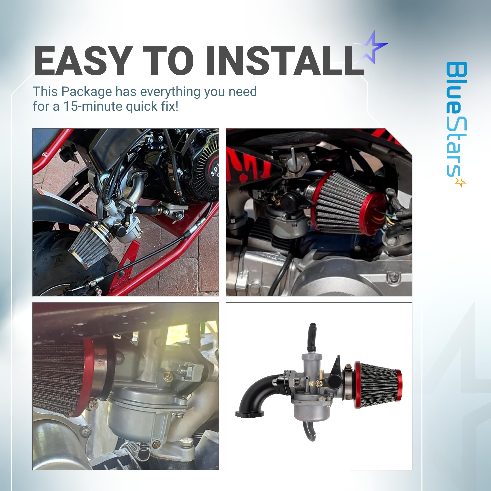 BlueStars gasket set included ensures proper sealing during installation
