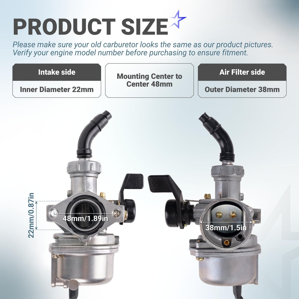 BlueStars carburetor intake pipe included for easy installation and fit