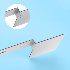 Blulu 15-degree angled license bracket provides sturdy orientation.