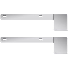 Blulu Hawaii state sticker bracket in stainless steel for vertical mounting.