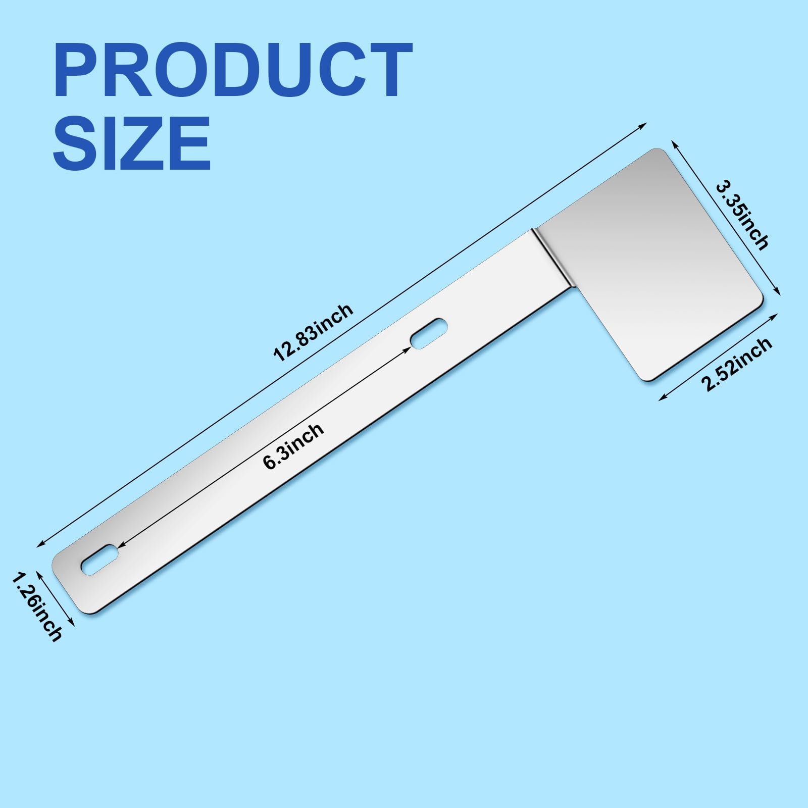 Blulu stainless steel license bracket close-up shows durable finish.