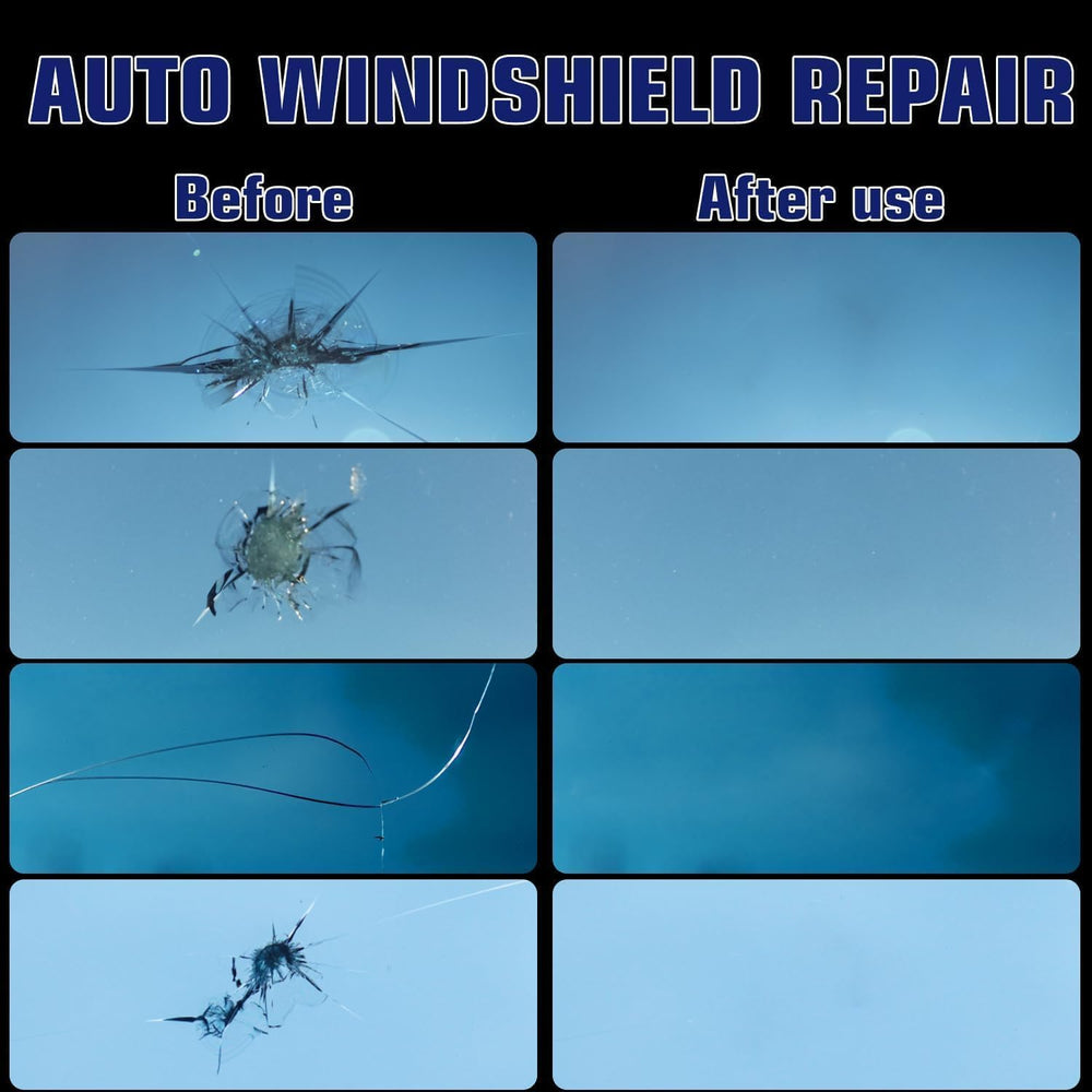BLUTOKS Windshield Repair Kit nano resin creates a strong, nearly invisible fix