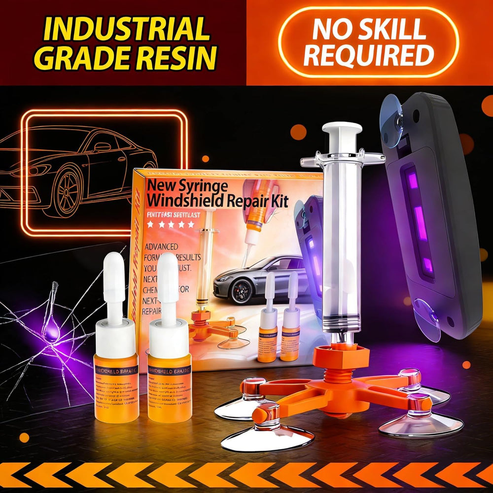 BLUTOKS windshield repair kit vacuum-20pa for deep resin penetration