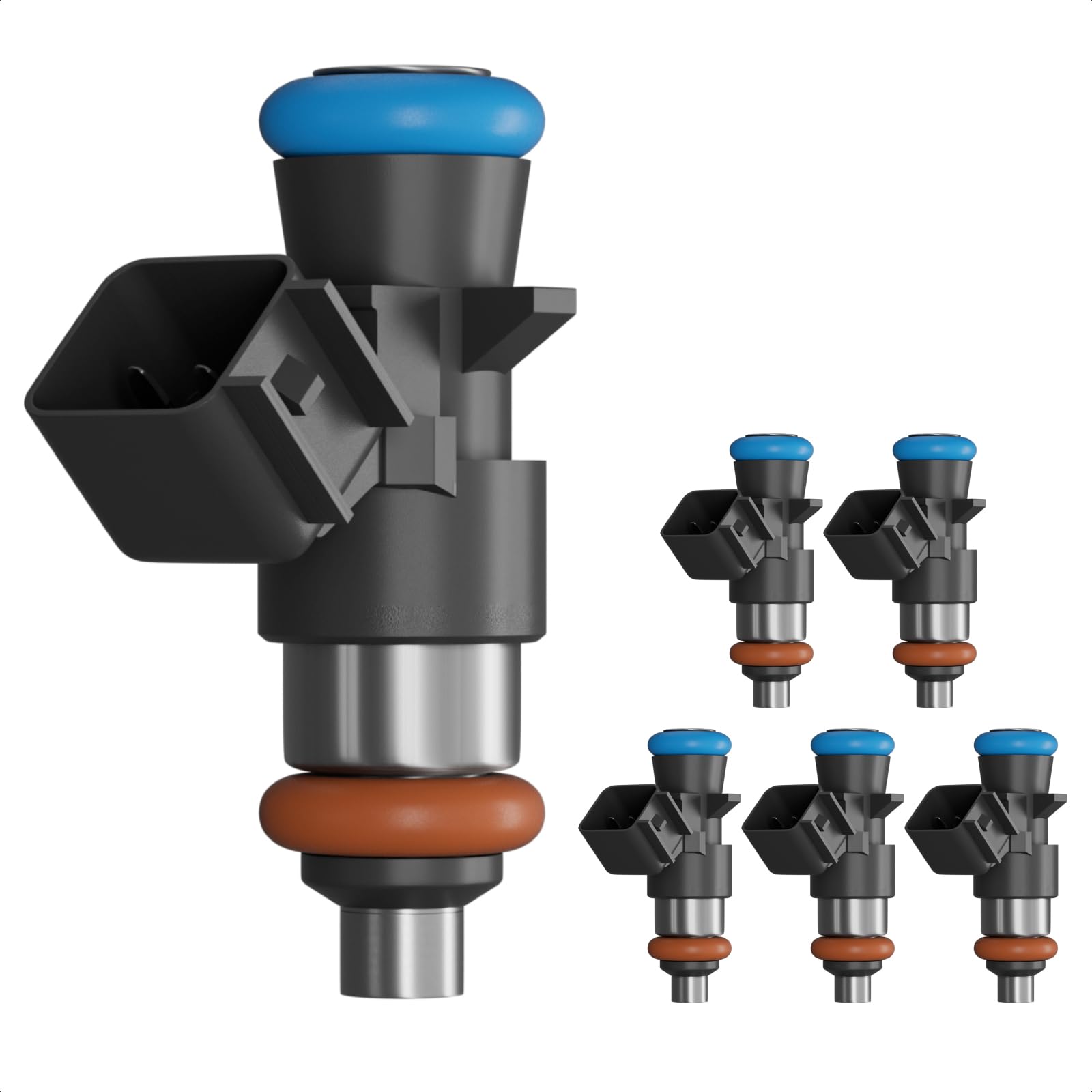 Blycorul 4-hole fuel injector close-up for Chrysler 3.6L engines showing precision atomization