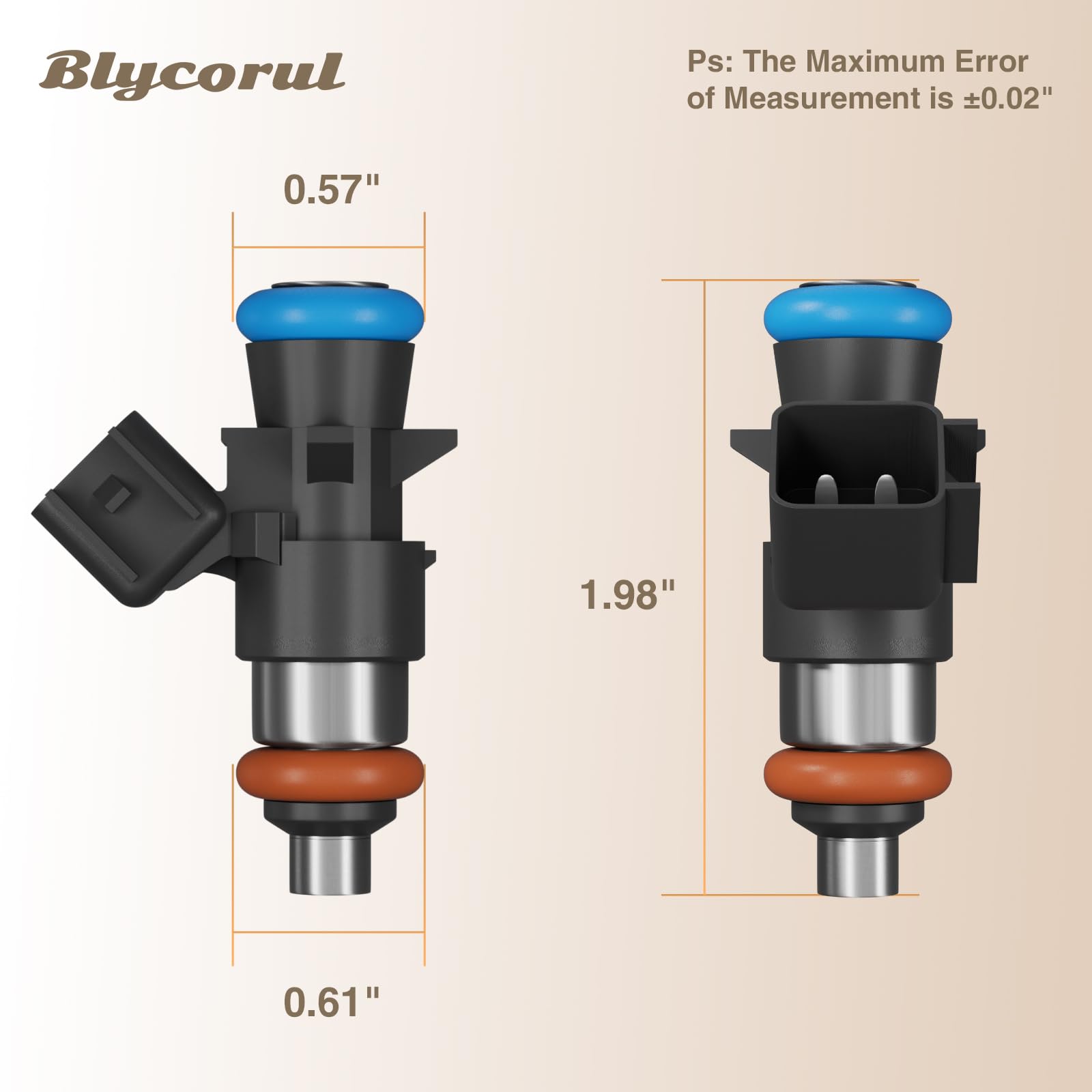 Blycorul 4-hole injector set demonstrating steady engine performance