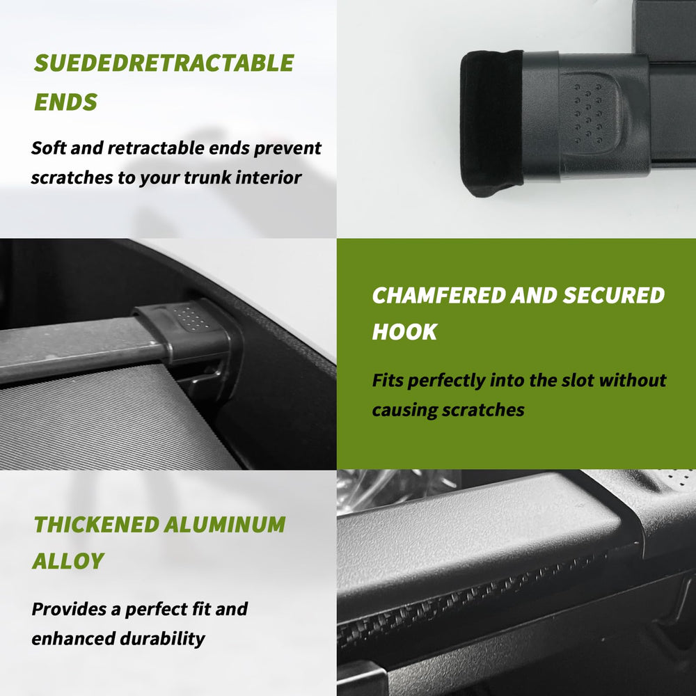 Blycorul aluminum crossbars provide solid cargo support while loading items.