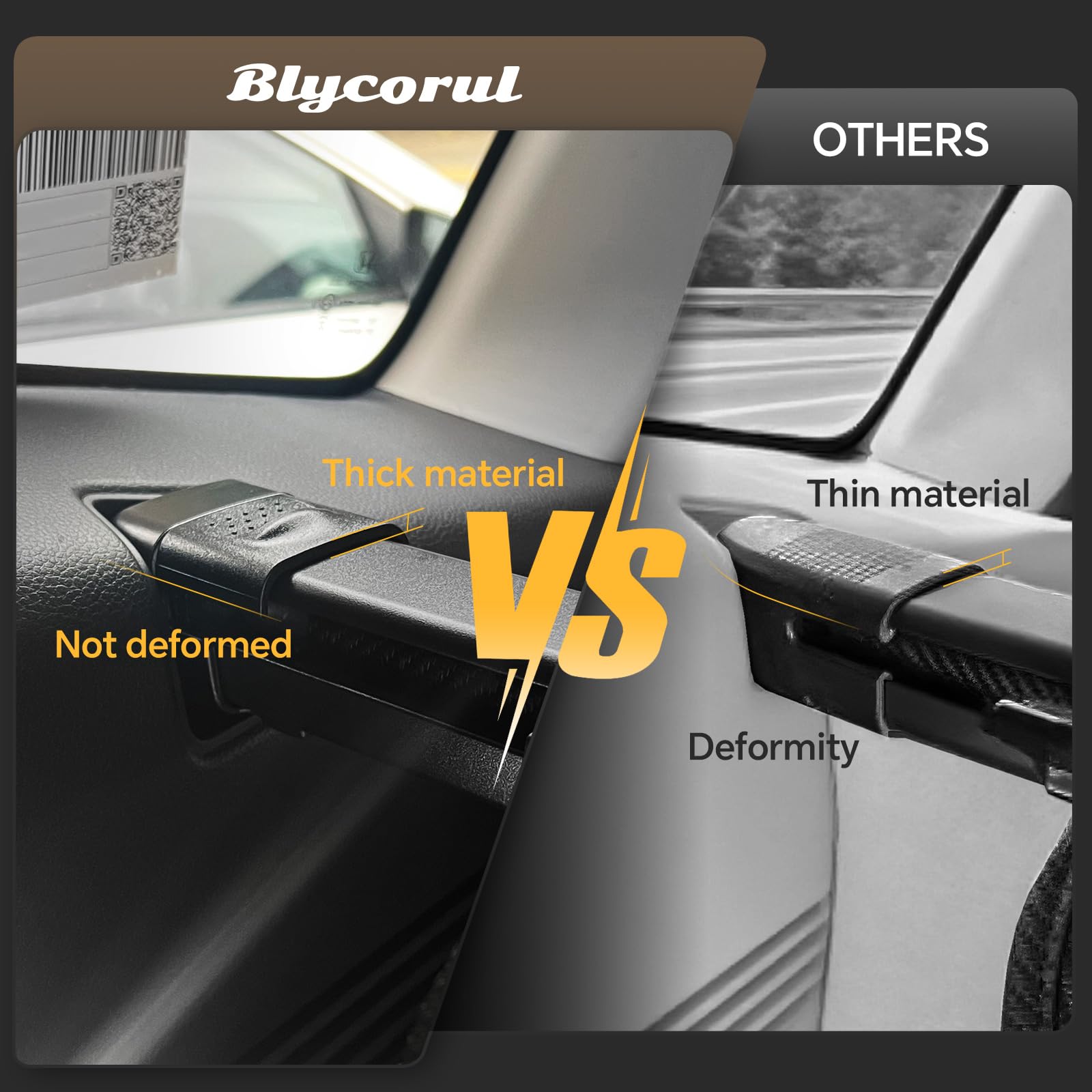 Carbon fiber texture adds premium style and durability.