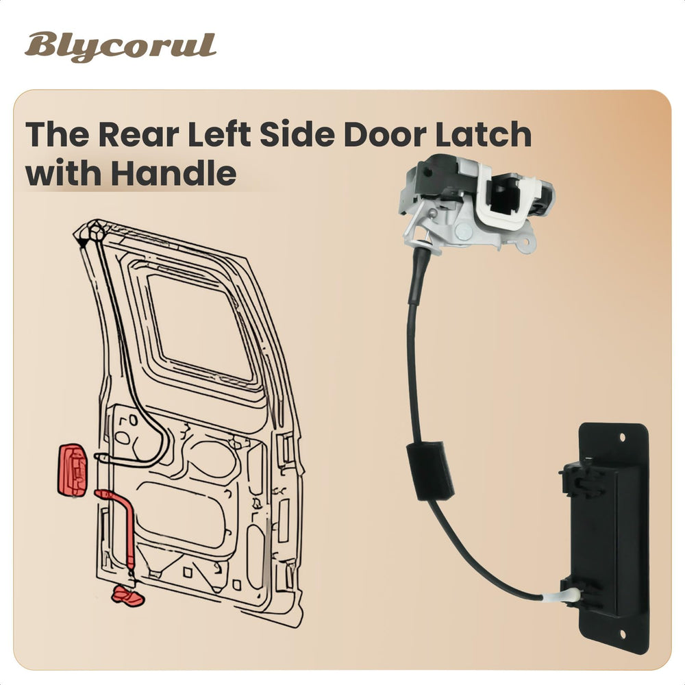 Blycorul OE-replacement latch for Ford E-Series helps restore smooth door operation.
