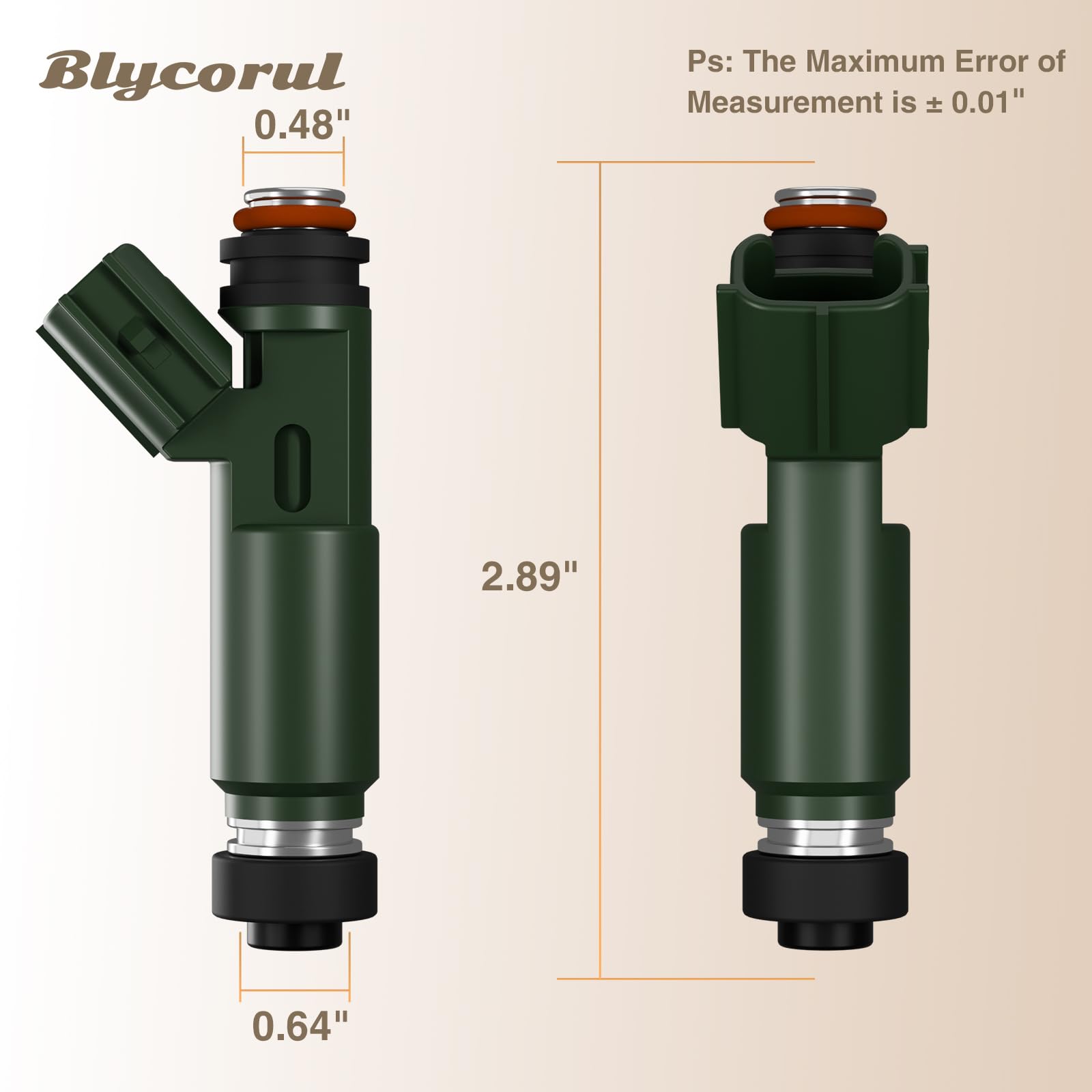 Blycorul injector set installed in a clean engine bay.