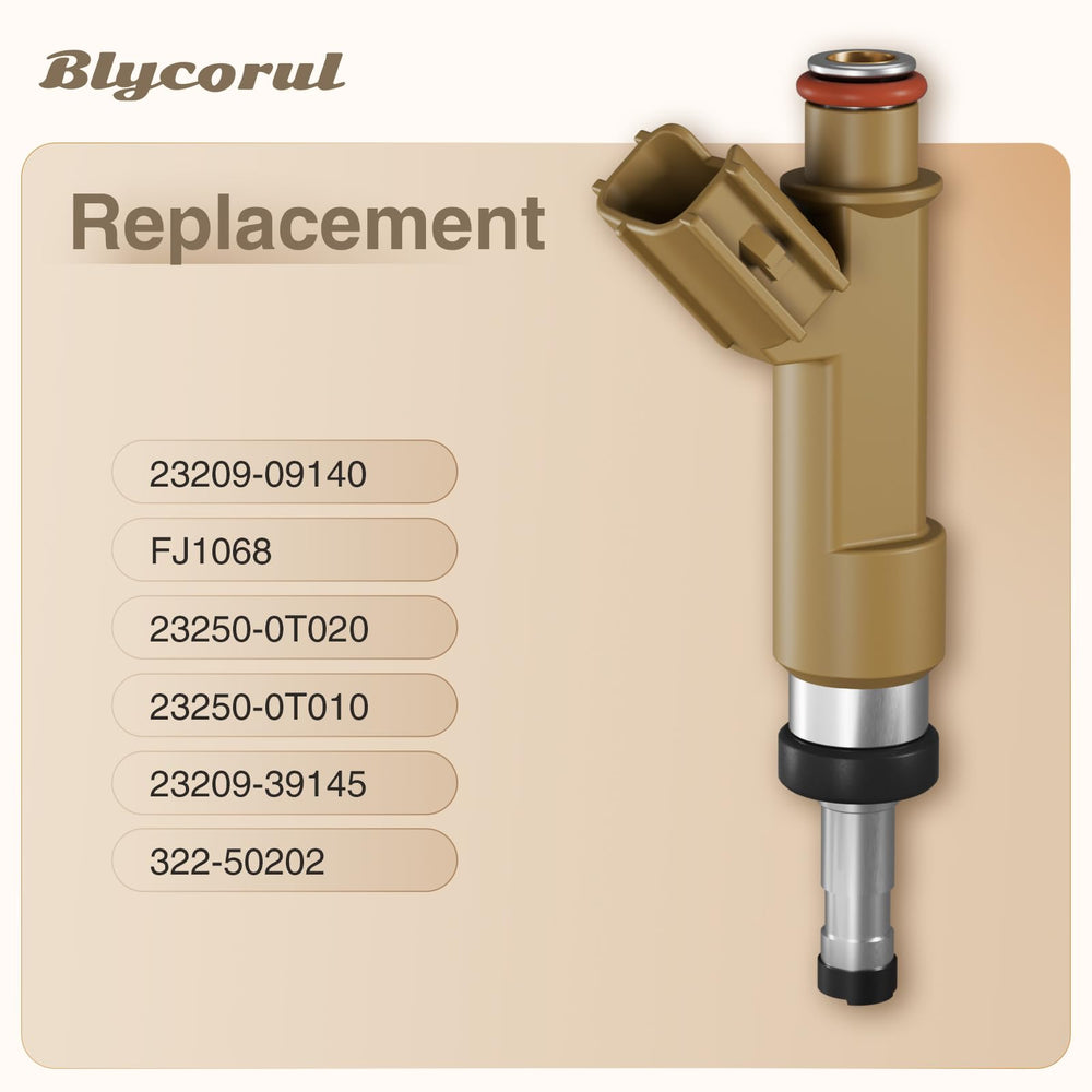 Blycorul fuel injector set for Scion xD supports reliable fueling and idle