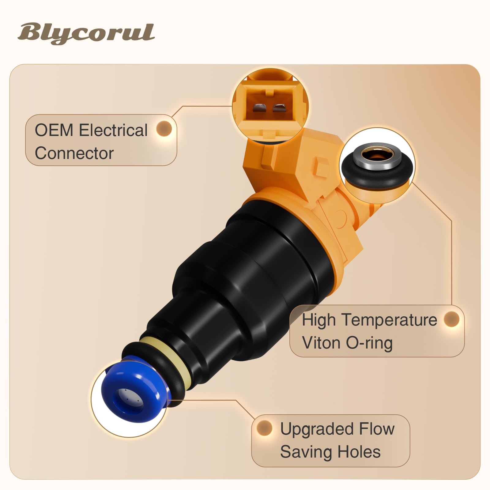 Close look at Blycorul injector coil resistance label and specs.