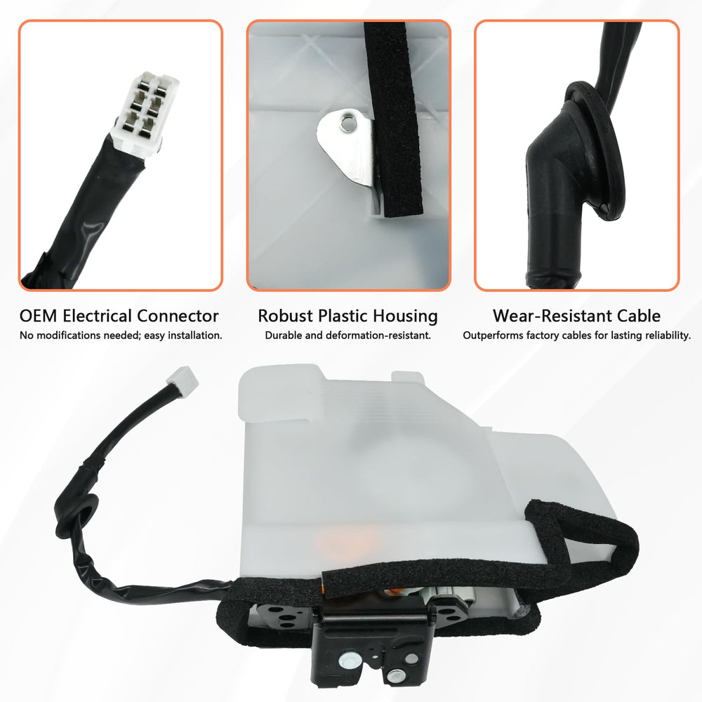 Blycorul rear cargo door lock mechanism; supports secure cargo access during frequent use.