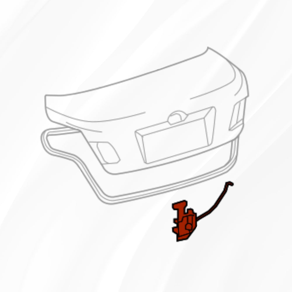 Blycorul rear-tailgate lock mechanism illustration for easy installation