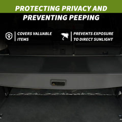 Blycorul retractable privacy shade for 4Runner offers quick, tool-free installation and versatile space.