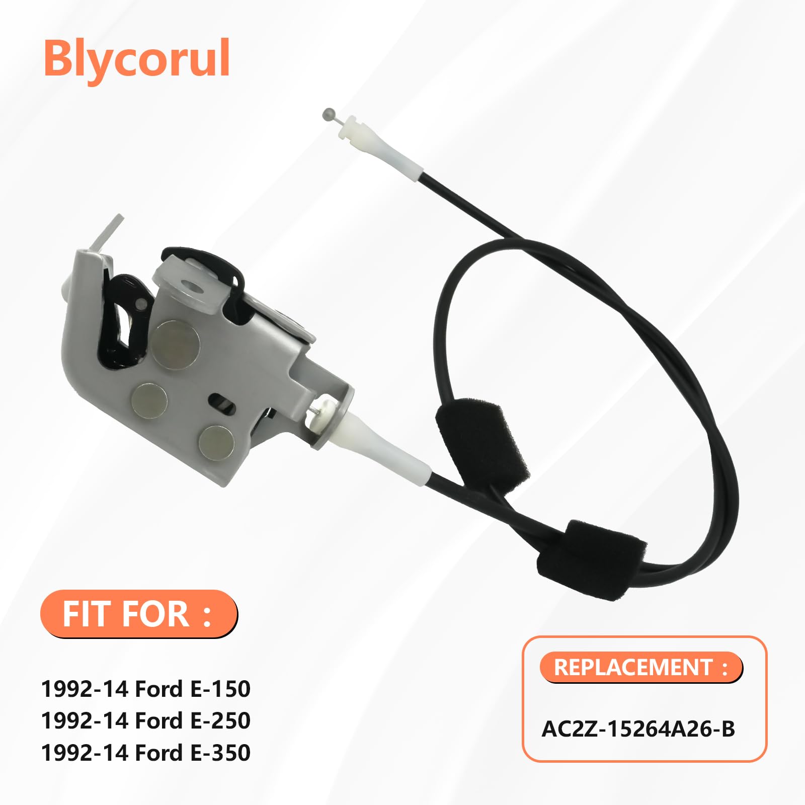 Blycorul right rear upper latch for Ford E-Series—durable replacement.