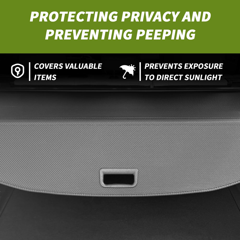 Blycorul trunk cargo cover carbon fiber texture Rogue adds stylish, durable shade