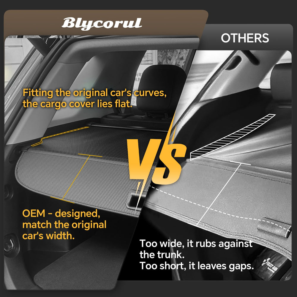Chamfered latch on Blycorul trunk cover prevents interior scratches