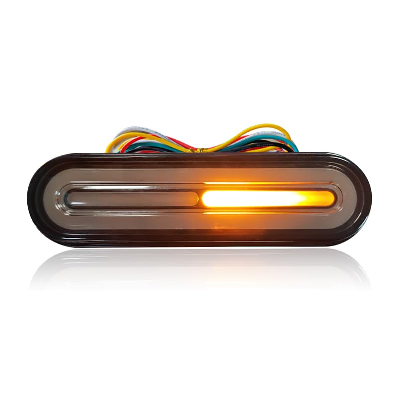 BlyilyB dual-color lamp red tail light enhances brake signaling for safer stops.