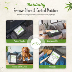 bmbu bamboo charcoal bag in car interior reduces odors naturally