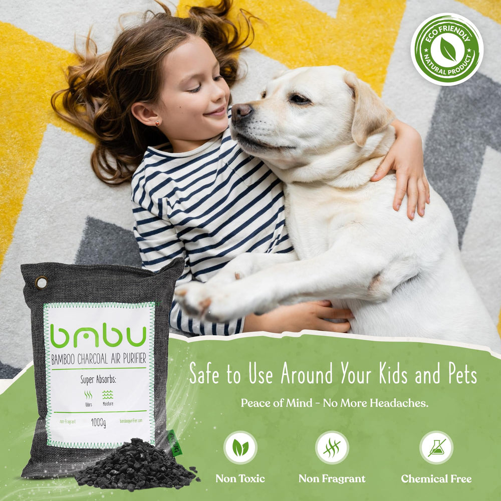 bmbu bamboo charcoal bag is safe around kids and pets