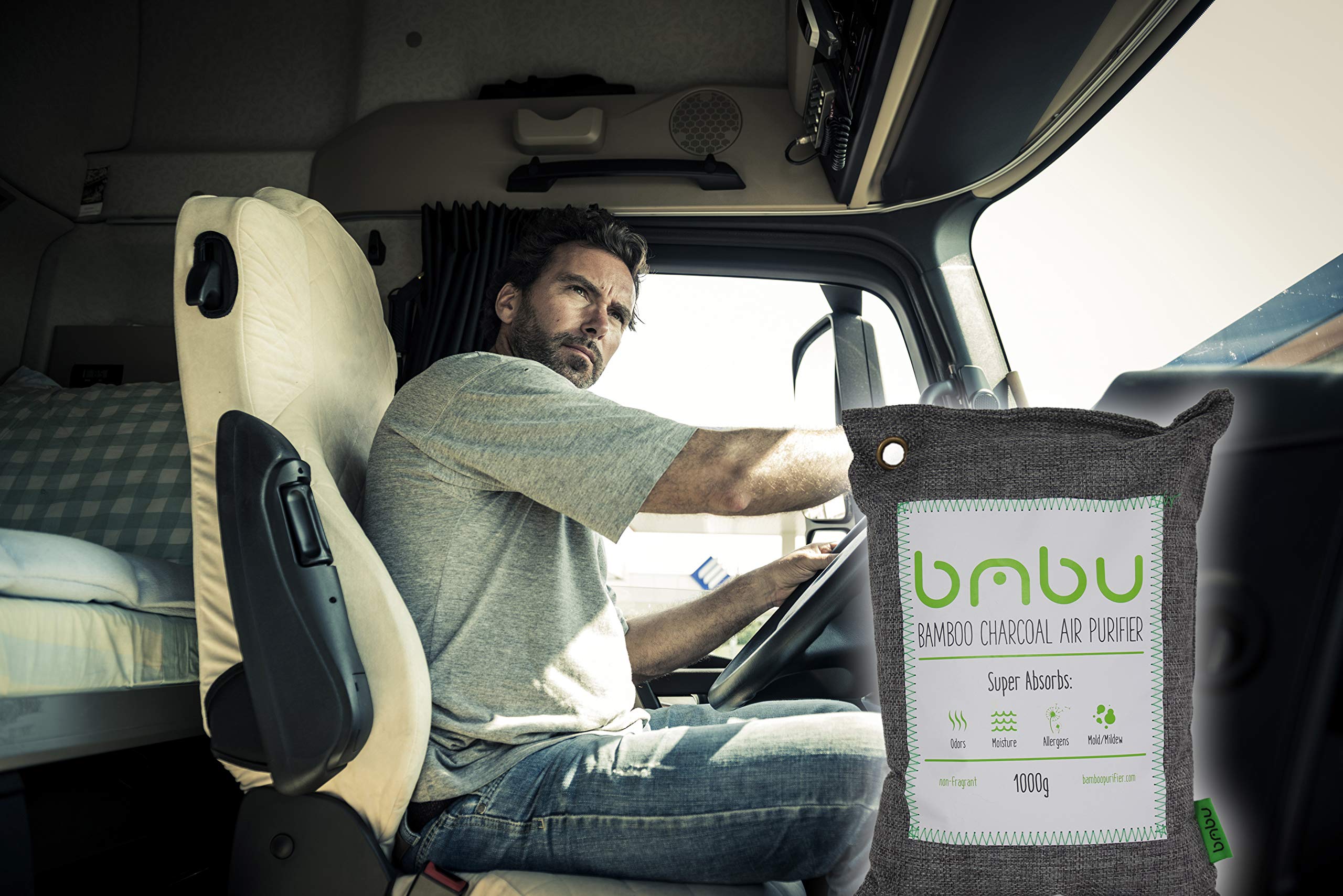 bmbu bamboo charcoal bag in sunlight for reactivation