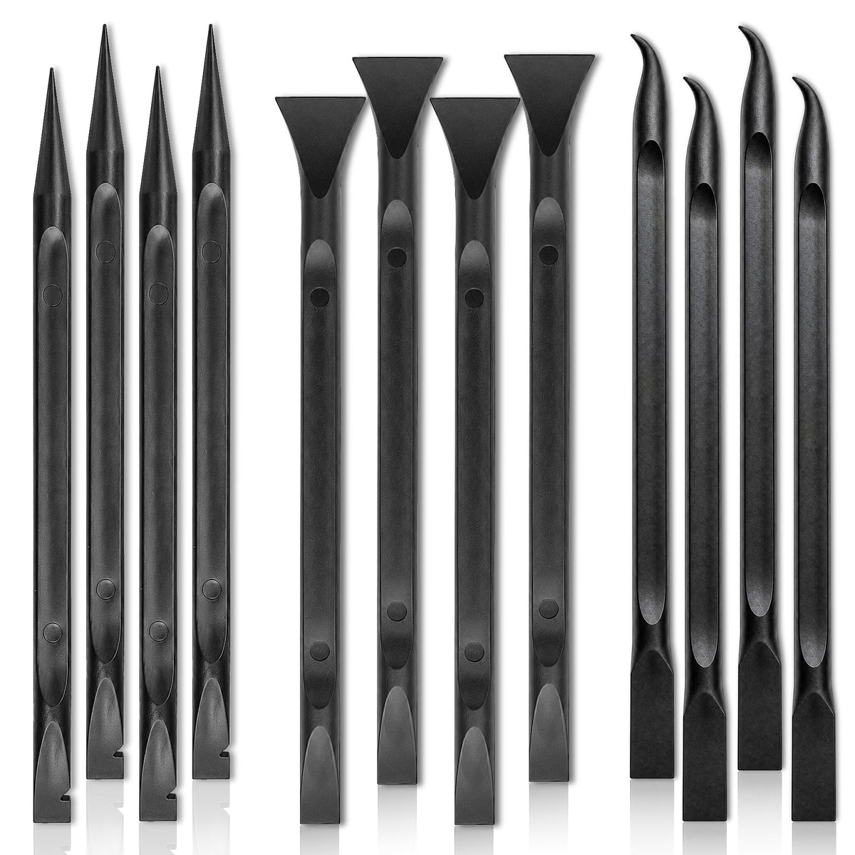 Bmizdir front view of packaged 12-piece set showing organized tools and portability