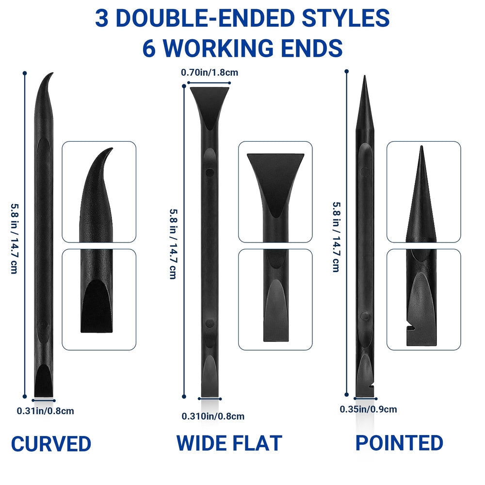 Bmizdir close-up of varied double-ended tip shapes for precise crevice cleaning