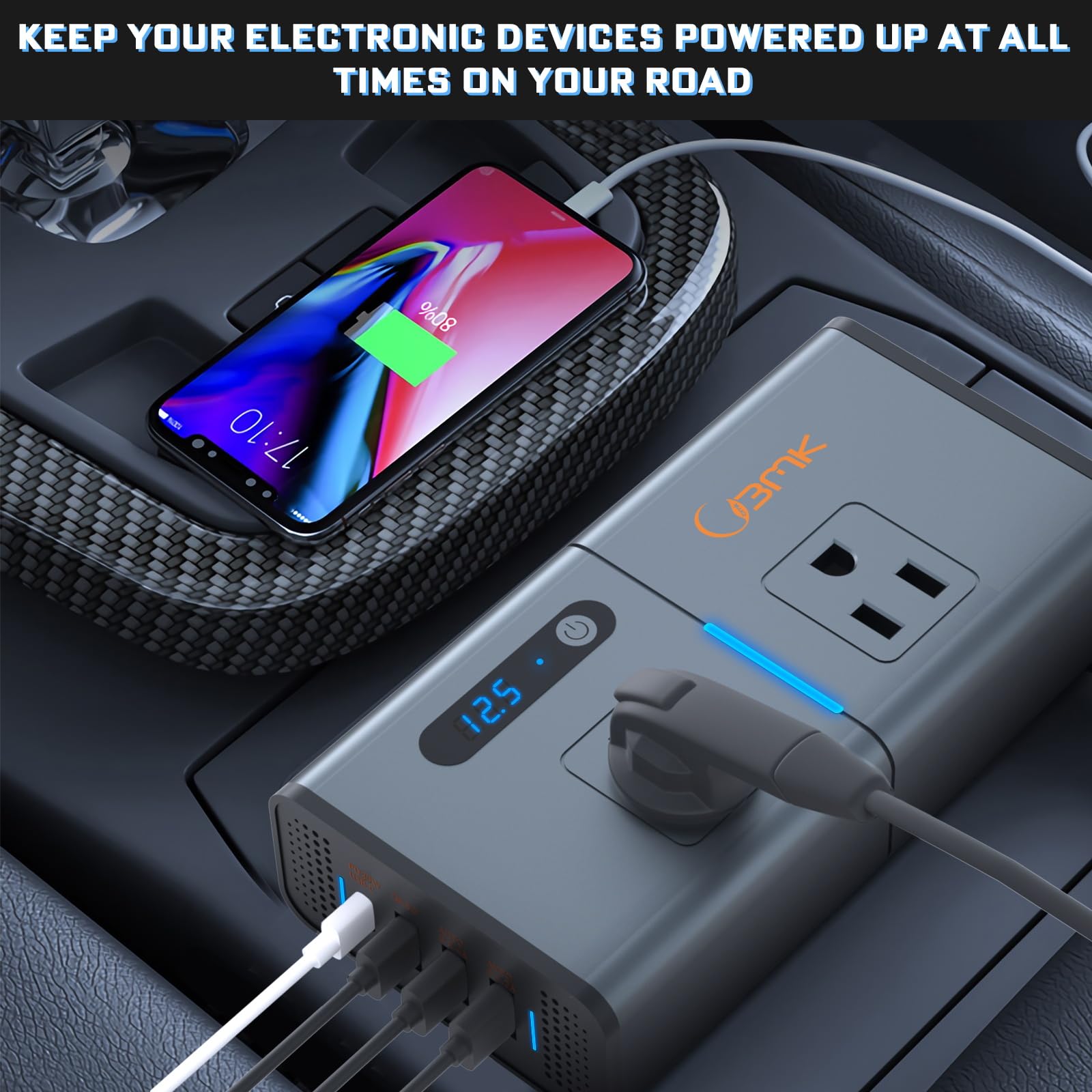 BMK ideal for road trips, camping, and mobile work.