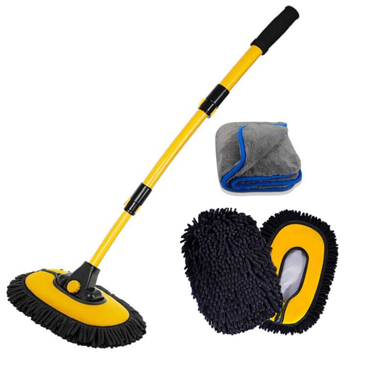 BMLEI car wash brush with long handle for roof cleaning and easy reach