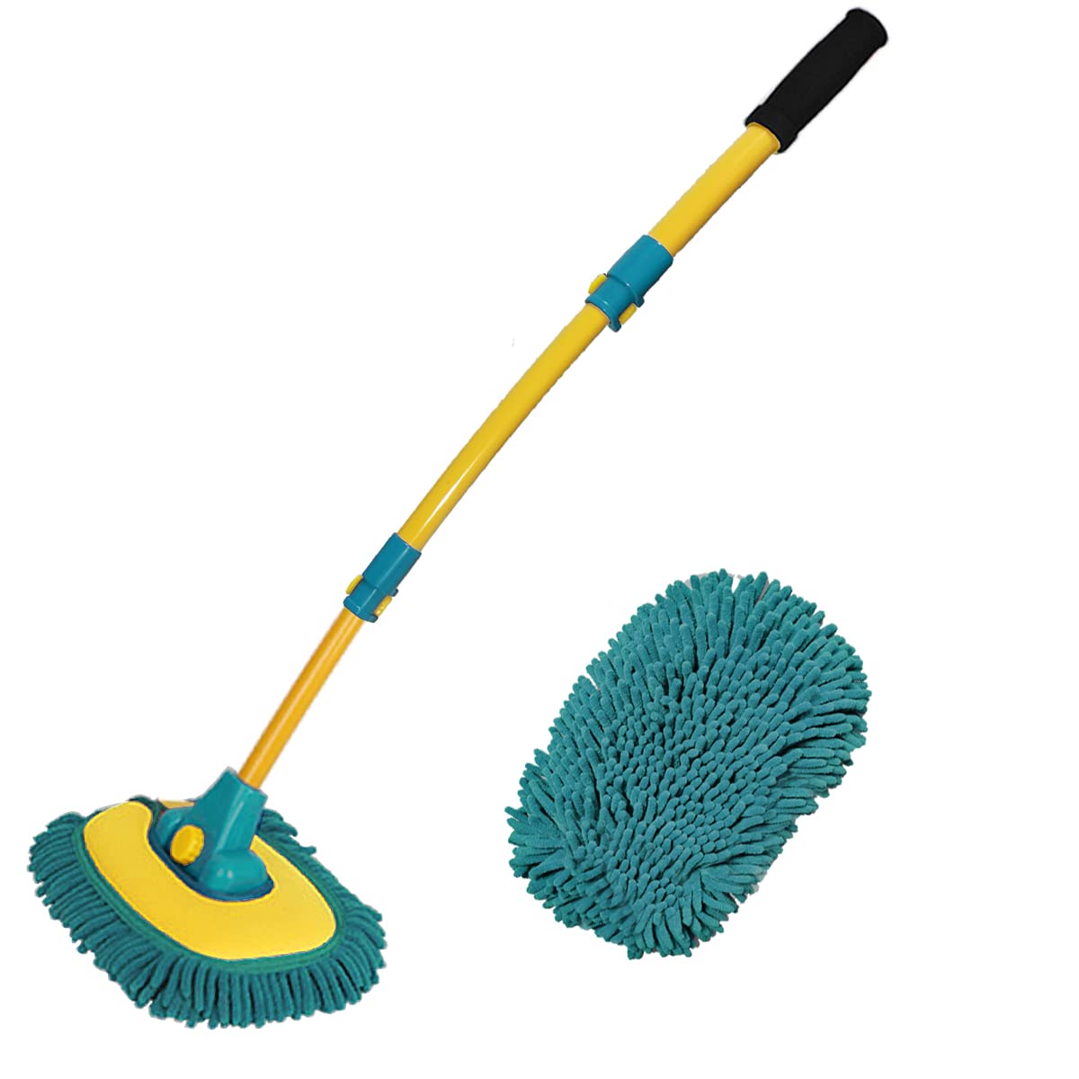 BMLEI car wash brush long handle for easy roof cleaning