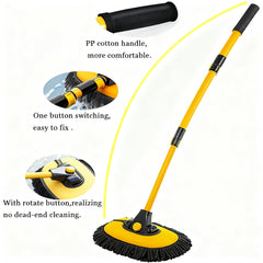 bmlei chenille microfiber brush head for gentle, scratch-free cleaning.