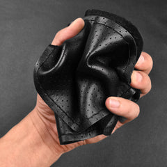 BMLEI stitch-on wrap highlights durable leather trim and premium finish