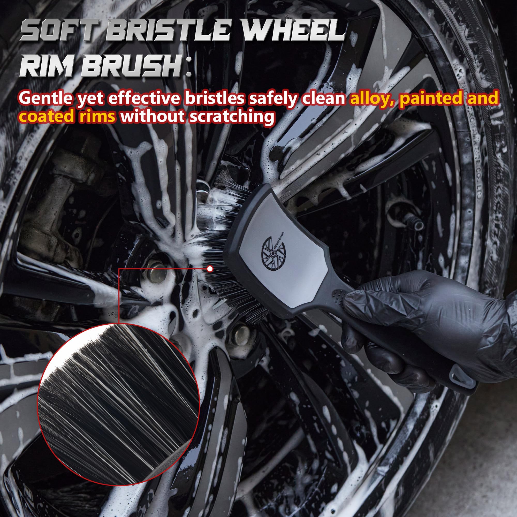 Bmlei tire brush design is heavy-duty and non-deformable for long life