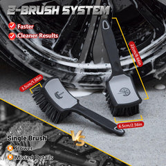 Bmlei stiff tire brush for deep-cleaning road grime and old dressing